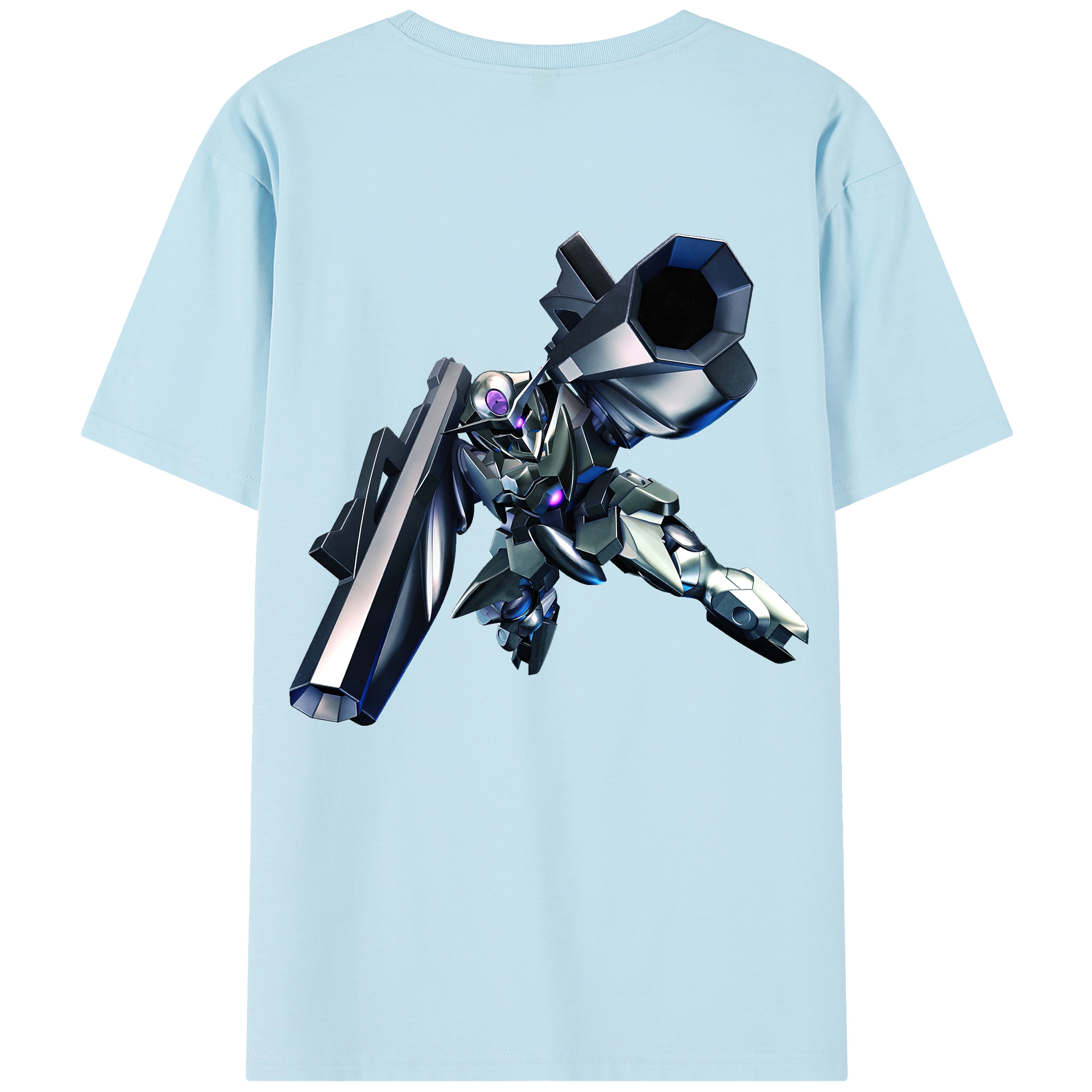（画像用） 機動戦士ガンダム Mobile Suit Gundam 綿100％半袖Tシャツ（背面プリント）